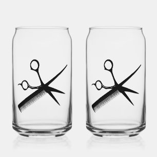 Ontwerp van schoonheidsspecialist blikvorm glas