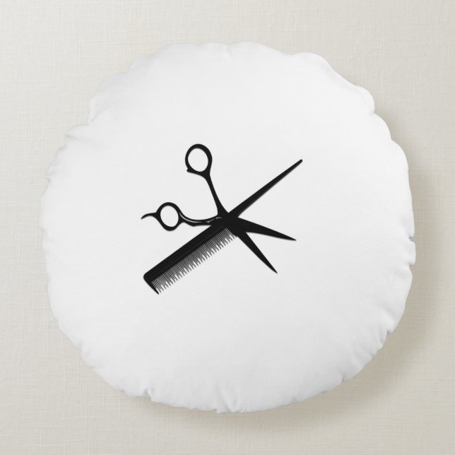 Ontwerp van schoonheidsspecialist rond kussen (Voorkant)