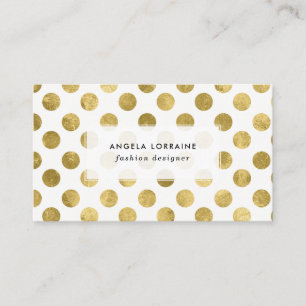 Ontwerp van Shimmer Gold Stippen Visitekaartje