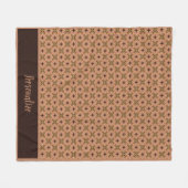 Ontwerp van Sienna & Brown Modern Pattern Personal Fleece Deken (Voorkant (Horizontaal))