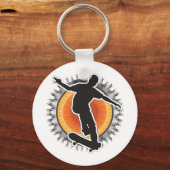Ontwerp van skateboarder sleutelhanger (Voorkant)