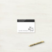 Ontwerp van snelle voetganger post-it® notes (Op bureau)