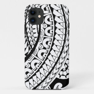 Ontwerp van stammentattoo in marquespatronen iPhone 11 hoesje