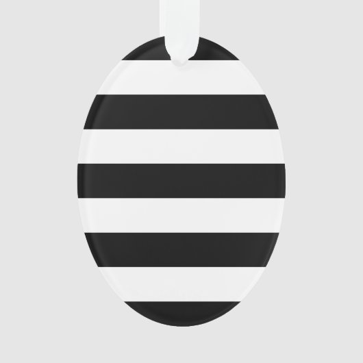 Ontwerp van standaard zwarte en witte strepen ornament (voorkant)