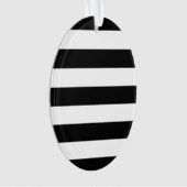 Ontwerp van standaard zwarte en witte strepen ornament (voorkant)