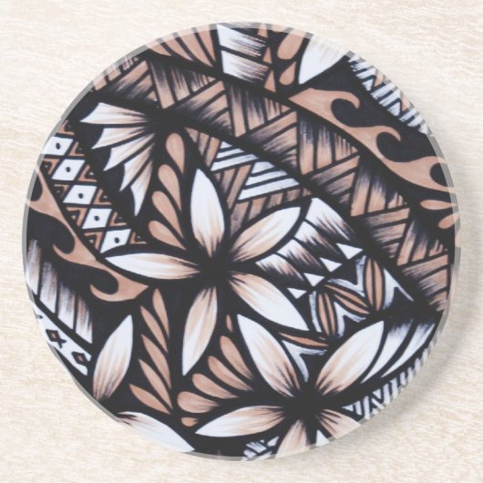 Ontwerp van Tapa Poly Zandsteen Onderzetter (Voorkant)