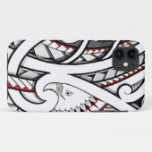 Ontwerp van tattoo van Bald Eagle in rood Case-Mate iPhone Case (Achterkant (horizontaal))