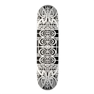 Ontwerp van tattoo van Maori en Marquesas Skateboard