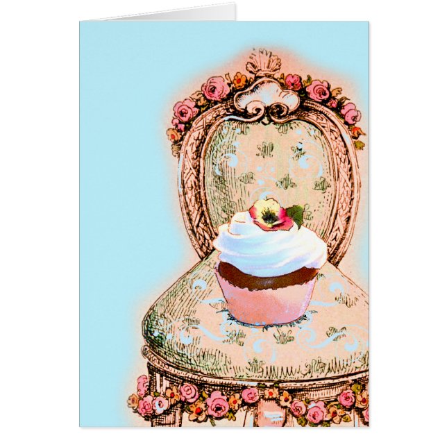Ontwerp van Tea Party Cupcake (Voorkant)