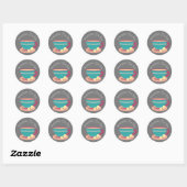 Ontwerp van theacup-homeware Cadeaus voor zakelijk Ronde Sticker (Vel)