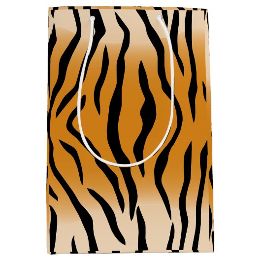 Ontwerp van tijger Stripes Medium Cadeauzakje (Voorkant)