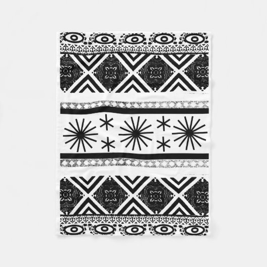 Ontwerp van tribale afdrukken fleece deken (Voorkant)