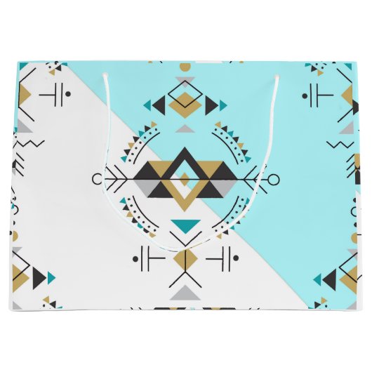 Ontwerp van tribale geheime geometrie groot cadeauzakje (Voorkant)