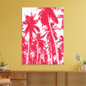 Ontwerp van tropische palmbomen canvas afdruk (Insitu (Woonkamer))