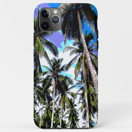 Ontwerp van tropische palmbomen Case-Mate iPhone case (Achterkant)