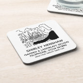 Ontwerp van tuin- en landschapsarchitectuur bier onderzetter (Linkerzijde)