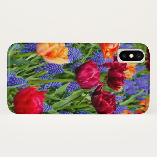 Ontwerp van Tulp en wilde bloemen Case-Mate iPhone Case (Achterkant (horizontaal))