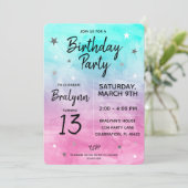 Ontwerp van Tween Girl Birthday Party over Waterve Kaart (Staand voorkant)