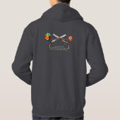 Ontwerp van verkoper - Donker Hoodie (Achterkant)
