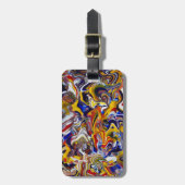 Ontwerp van Viktor Tilson "Amalgamation" Bagagelabel (Voorkant verticaal)