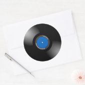 Ontwerp van vinylrecord ronde sticker (Envelop)
