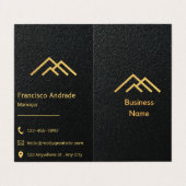 Ontwerp van visitekaartje (Buitenkant ongevouwen)