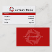 Ontwerp van Visitekaartje voor de bouw of de dakbe (Voorkant / Achterkant)