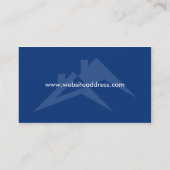 Ontwerp van Visitekaartje voor de bouw of de dakbe (Achterkant)