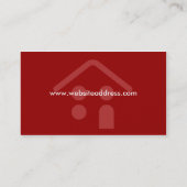 Ontwerp van Visitekaartje voor de bouw of de dakbe (Achterkant)