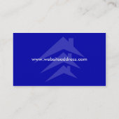 Ontwerp van Visitekaartje voor de bouw of de dakbe (Achterkant)