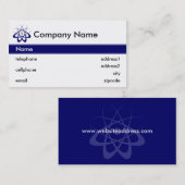 Ontwerp van Visitekaartje voor wetenschap en techn (Voorkant / Achterkant)