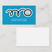 Ontwerp van volleybal visitekaartje (Voorkant / Achterkant)
