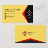 Ontwerp van voorlopig visitekaartje (Voorkant / Achterkant)