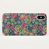 Ontwerp van vredessymbool Hipster Pacifism-teken Case-Mate iPhone Case (Achterkant (horizontaal))