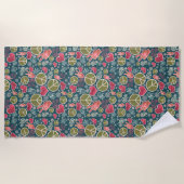 Ontwerp van vredessymbool Hipster Pacifism-teken Strandlaken (Voorkant)