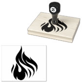 Ontwerp van vuurkunst 	rubberstempel (Gestempeld)