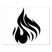 Ontwerp van vuurkunst 	rubberstempel (Afrduk)