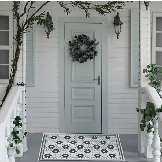 Ontwerp van warmtegelplaat, baby blauw deurmat