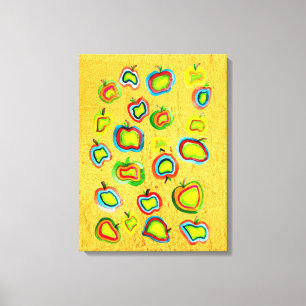 Ontwerp van waterverf van paddestoelen canvas afdruk