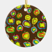 Ontwerp van waterverf van paddestoelen keramisch ornament (Voorkant)