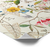 Ontwerp van wilde bloemen voor zijde, c.1790 (m/c) poster (Hoek)