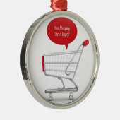 Ontwerp van winkelwagentje metalen ornament (Rechts)