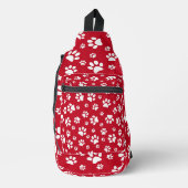Ontwerp van witte verfprinters sling bag (Voorkant)