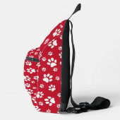 Ontwerp van witte verfprinters sling bag (Rechts)