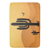 Ontwerp van woestijncactus badmat (Voorkant Verticaal)