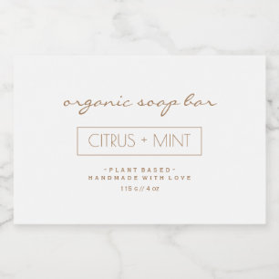 Ontwerp van zeep-productlabel sparkling wijnetiket