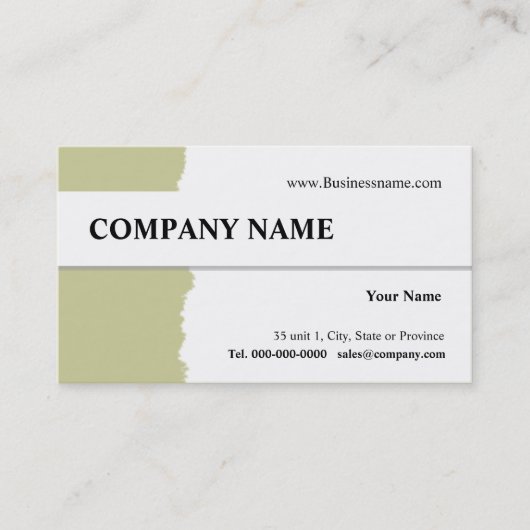 Ontwerp Visitekaartje wegscheuren (Voorkant)