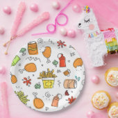 Ontwerp voedingseenheid Aangepast papier Bord 9 in (Feest)