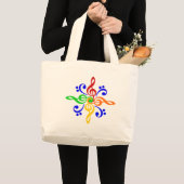 Ontwerp voor afwerking en afwerking grote tote bag (Voorkant (product))