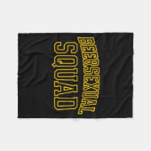 Ontwerp voor bachelorfeest van Beerual Squad Match Fleece Deken (Voorkant (Horizontaal))